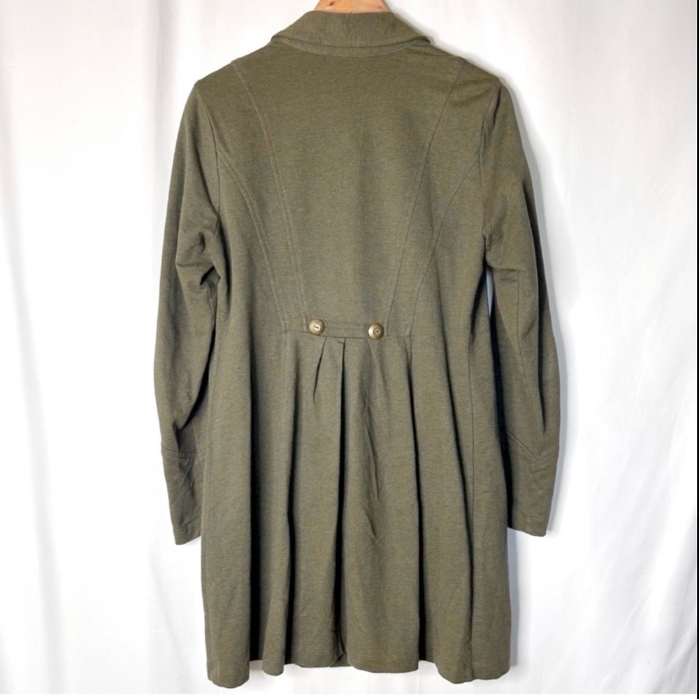 CAbi Olive Utility Jacket with Gold Button Detail, Olive Green, Size Medium, - Picture 2 of 7